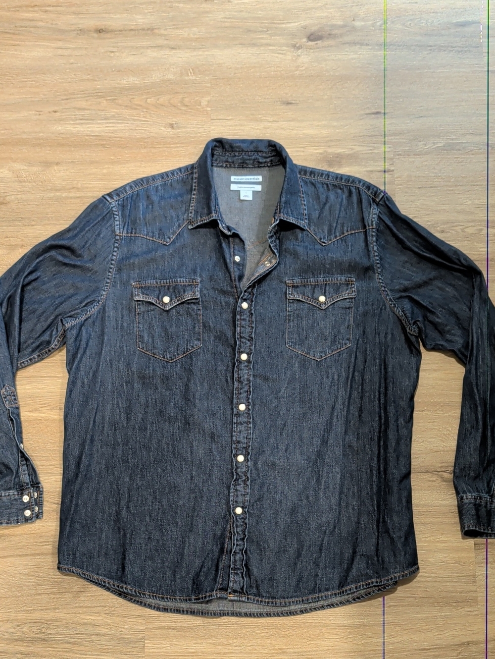 Amazon Essentials Dark Blue Denim Shirt Jacket